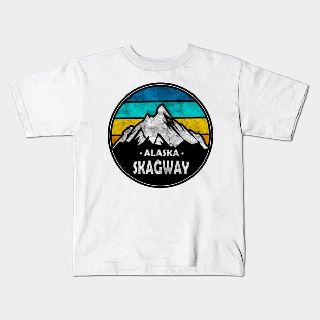 Skagway, Alaska Kids T-Shirt by dejava